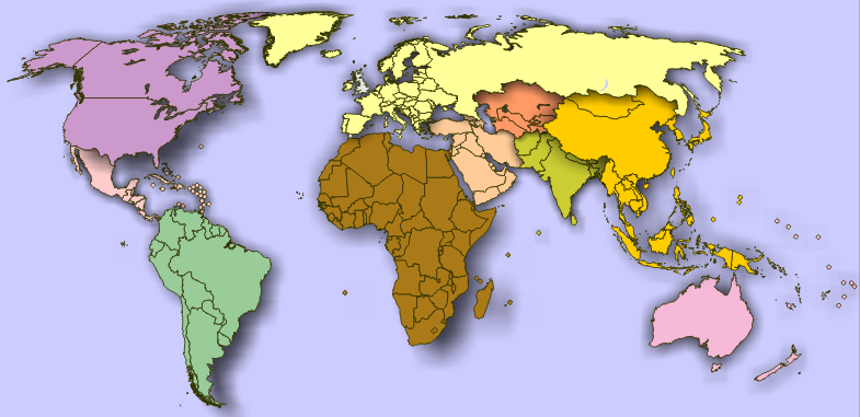 MAPAS DEL MUNDO 